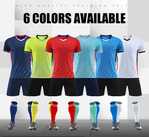 Jersey Sepak Bola Pria Kustom Berkualitas Tinggi, Kaos Lengan Pendek Bahan Polyester Bernapas, Logo, Atasan Musim Panas, Jersey Sepak Bola Retro Polos - Product Image 3