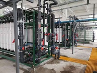 Système de Traitement des Eaux Usées 20T/H avec Tour de Refroidissement, Ultrafiltration, Osmose Inverse, Cuve sous Pression et Pompe
