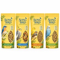 Sachet Mylar Personnalisé pour Graines d'Oiseaux avec Fenêtre Transparente, Refermable, Zip, Doypack, pour Emballage Alimentaire de Jardinage et Marque Oiseaux Sauvages