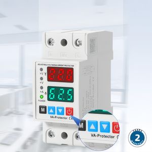 جهاز حماية صناعي 2P 40A 63A 220V 230V مع شاشة رقمية للحماية من الجهد الزائد والمنخفض والتيار الزائد والدائرة القصيرة - Product Image 3