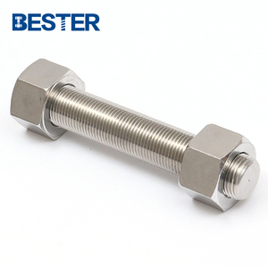 Duplex thép không gỉ F53 2507 s32750 1.4410 1.4539 1.4547 1.4562 UNS s31400 hợp kim Stud Bolt với hai nặng Hex NUT - Product Image 3