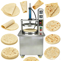 Presse à tortillas en acier inoxydable durable, machine à crêpes et chapatis à chauffage uniforme pour ligne de production industrielle