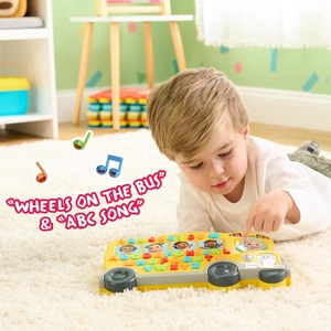 Juguete de autobús de aprendizaje de más de 85 <span class=keywords><strong>frases</strong></span> de aprendizaje, conteo, alfabeto, música, sonidos, amarillo, juguetes para niños a partir de 18 meses - Product Image 4