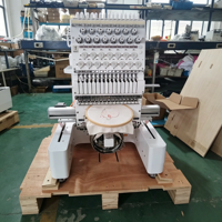 Machine à broder automatique à tête unique pour chapeaux et vêtements avec garantie d'un an, peu coûteuse, facile à utiliser, de haute qualité