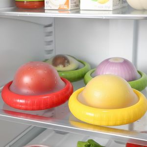 Contenants de stockage réutilisables en plastique pour avocat frais, oignon, tomate, citron – Techniques d'injection pour utilisation au réfrigérateur de cuisine - Product Image 2