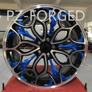Pengzhen personnalisé bleu et noir forgé 17 18 19 20 21 5x105 jantes design en maille pour <span class=keywords><strong>Chevrolet</strong></span> <span class=keywords><strong>cruze</strong></span> 2018 - Product Image 4