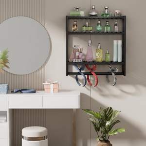 Towel Rack Aluminum Bathroom Storage Shelves Toilet Adjustable Height Floating <b>Shower</b> Kitchen Wall Shelf <b>Shower</b> <b>Bar</b> - Product Image 2