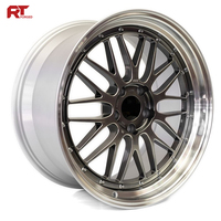 Jantes forgées sur mesure 18 19 20 pouces 5x108 5x110 5x112 à rayons profonds et à motif maillé pour voitures de performance BMW Volvo Alfa Romeo Jaguar