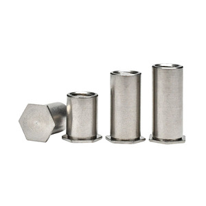 Separadores Autoperforantes de Cabeza Hexagonal M3, Rosca Fina, Diámetro de la Tapa de 10 mm, Acero al Carbono Galvanizado, Fijaciones para Chapa Metálica - Product Image 1