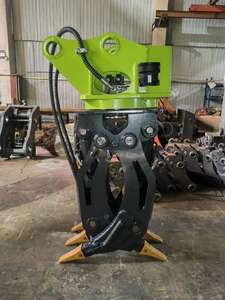 25T yük hidrolik çift çene Log çeneli ağır alaşım çelik ekskavatör eki parçaları ahşap kapmak - Product Image 2