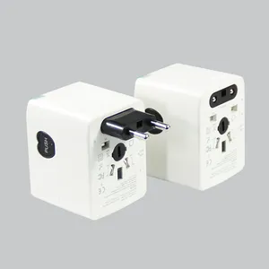 Pengisi Daya Eu Daya Eropa Multi Outlet Usb Plug Travel Universal Adapter