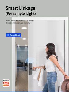 Beginnerr Tuya Zigbee Smart Home Fingerprint Code <strong>Digital</strong> <strong>Door</strong> Lock Home Access Smart Lock Hotel Apartment Wooden Steel <strong>Door</strong> - Product Image 5