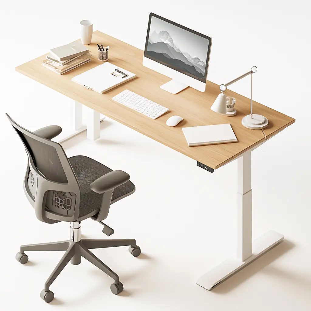 home office Zubehör für Computertisch Einzelauflieger Büromöbel Tischrahmen einstellbar stehend Manager Bürotisch