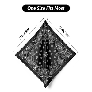 ผ้าพันคอโพลีเอสเตอร์สี่เหลี่ยมระบายอากาศได้หลากสีผ้าพันคอกีฬาลายสก๊อตลายดอกไม้ดีไซน์แบบกำหนดเอง - Product Image 4