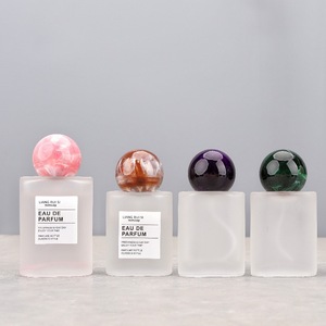 ขวดทรงสี่เหลี่ยมผืนผ้าแบบฝ้า ขนาด 30 มล. 50 มล. ฝาปิดทรงกลมลายหินอ่อนสองสี ทนทาน เติมได้ พิมพ์โลโก้ได้ตามต้องการ - Product Image 5