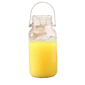 Dispensador de vidro de grande capacidade, 4l, bebidas de vidro com torneira de aço inoxidável e rack com infusor