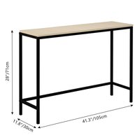 Table console en rotin bohème moderne personnalisée OEM avec deux grands tiroirs de rangement, meuble multifonctionnel pour salon en chêne