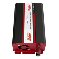 Onduleur de voiture à onde sinusoïdale pure 300W efficace pour une puissance lisse et stable de 12V à 220V