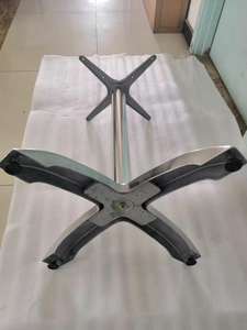 בסיס שולחן אבקת אלומיניום מודרני מצופה בסיס למסעדה בית קפה תעשייתי חיצוני בציר שולחן ביסטרו ברזל יצוק - Product Image 3