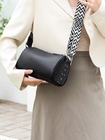 Bolso bandolera de piel sintética negra para mujer de calidad al por mayor, bolso de almohada de buena calidad, bolso de hombro, bandolera para mujer