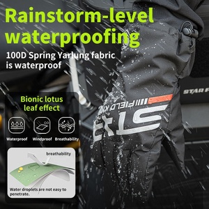 Guanti Impermeabili per Moto, <span class=keywords><strong>Copriguanti</strong></span> Antipioggia Antiscivolo Riflettenti, Accessori Invernali Antivento per Moto - Product Image 2