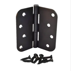 Factory Price Metal Stainless Steel <strong>Black</strong> Adjustable Kitchen Cabinet <strong>Hinge</strong> American Style <strong>3</strong>.5inch <strong>Black</strong> Corner Door <strong>Hinge</strong> - Product Image 5