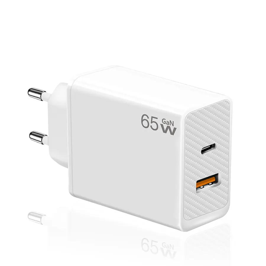 Pd 65W cargador QC3.0 tipo-c multi puertos rápido teléfono móvil portátil adaptador de corriente