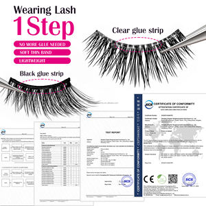 Kit d'extensions de <span class=keywords><strong>cils</strong></span> réutilisables russes DD sans colle, sans cruauté, en fibres végétales, pour extensions de <span class=keywords><strong>faux</strong></span> <span class=keywords><strong>cils</strong></span> - Product Image 3