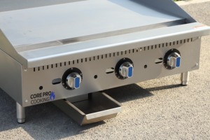 Plancha de Gas de acero inoxidable Bbg, placa superior plana, Parrilla de Gas comercial - Product Image 4