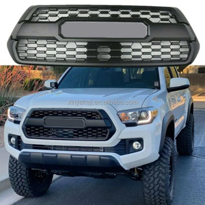 กระจังหน้าสไตล์โปรสำหรับปี 2016-2021 วัสดุ ABS สีดำด้าน พร้อมไฟ LED สีเหลืองอำพัน ตัวอักษรเปลี่ยนได้ ใหม่ - Product Image 5