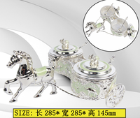 Pot à épices sculpté en forme d'éléphant, design nordique, haut de gamme, luxe léger, en fer forgé, avec 2 boîtes de rangement, service de table
