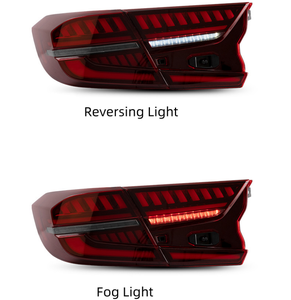 Tự động đèn xe <span class=keywords><strong>Led</strong></span> Đuôi đèn cho Honda Accord 2018-2023 10th Gen năng động lần lượt tín hiệu phanh DRL đảo ngược lắp ráp - Product Image 5