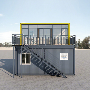 บ้านพรีแฟบ<span class=keywords><strong>2</strong></span><span class=keywords><strong>ห้อง</strong></span>นอนกันพายุเฮอริเคน3อิน1สองชั้น<span class=keywords><strong>2</strong></span>อ่างอาบน้ำสำเร็จรูปบ้านทำจากเหล็ก - Product Image 1