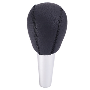 Volvo Car Gear <b>Knob</b> Black Leather Manual <b>Shift</b> Lever Ergonomic Design - Product Image 1