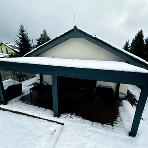 Abri <span class=keywords><strong>de</strong></span> voiture en aluminium, pergola à toit à lames, imperméable, pare-soleil, gazebo extérieur, abri pour véhicule <span class=keywords><strong>de</strong></span> jardin - Product Image 6