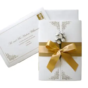 Enveloppes de carte cadeau de mariage de luxe, 50 pièces, sur mesure, blanches, pour cartes de vœux ourlées, pour noël