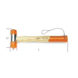 ค้อนหน้านิ่มรุ่นเบต้า013904045เพลาไม้เครื่องมือเชื่อมและสิ่วแบบ8014230860527 H-SAFE - Product Image 2