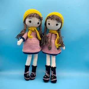 Peluches ours brodées au crochet à la main - Matériel en fil <span class=keywords><strong>de</strong></span> coton doux Cadeaux personnalisés pour bébés et enfants pour les anniversaires ou Noël - Product Image 4