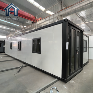 Casa Container Espandibile a Doppia Ala <span class=keywords><strong>da</strong></span> 20-40 Piedi, 1-4 Camere <span class=keywords><strong>da</strong></span> Letto, con Soggiorno, Cucina e Bagno - Product Image 3