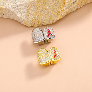 Temus, série de bagues en zircon à <span class=keywords><strong>double</strong></span> ensemble, best-seller, tendance et personnalisée, avec glaçure colorée, pour un usage quotidien en Europe - Product Image 1