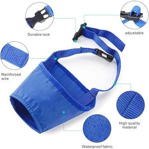 Bozal para perro Bozales transpirables suaves para perro con correas ajustables Evita morder Masticar y lamer la cubierta de la boca del perro - Product Image 3