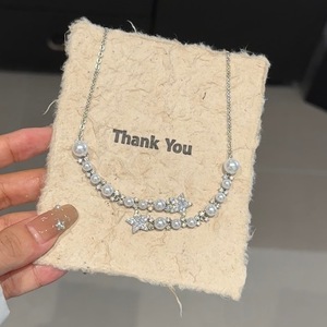 Collier pendentif en argent sterling S925 avec petit cercle de diamants exquis, design minimaliste polyvalent, perles scintillantes, niche pour - Product Image 5