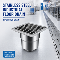 Saluran Pembuangan Lantai Stainless Steel Kustom dengan Filter Anti-Bau Sistem Drainase Industri untuk Bengkel Pengolahan Makanan