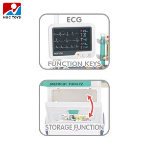 इलेक्ट्रिक मेडिकल ट्रॉली नाटक अस्पताल ईग उपचार तालिका खिलौना बच्चों डॉक्टर खेल - Product Image 2