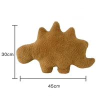 LK Kawaii Coussin décoratif en peluche, jouet en peluche Dinosaure Poulet Nuggets, pour fille et garçon