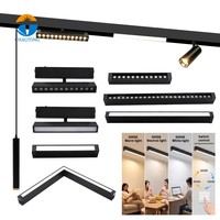 Système d'éclairage sur rail magnétique LED Sampo AC 220V avec interrupteur DIP, contrôle intelligent WiFi/Zigbee/Tuya, intensité variable, rail en aluminium, CCT 3000K-6500K
