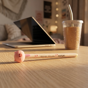 Bolígrafo de gel borrable Erase Pink Pig con diseño de corazón y tinta borrable para uso en oficina y escuela - Product Image 2