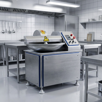 Petite machine à couper la viande commerciale 20L en acier inoxydable à vitesse variable pour le traitement des légumes, des saucisses et des boulettes de viande