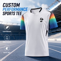 Camiseta de Fútbol Personalizada por Sublimación para Hombre, Cuello Redondo, Anti-UV, Secado Rápido, Transpirable, Ligera, con Logotipo, Número y Equipo Deportivo