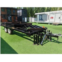 Maison pliable de 20 pieds, maison portable pliable, conteneur extensible pour hôtel, remorque modulaire mobile préfabriquée, petite maison sur roue